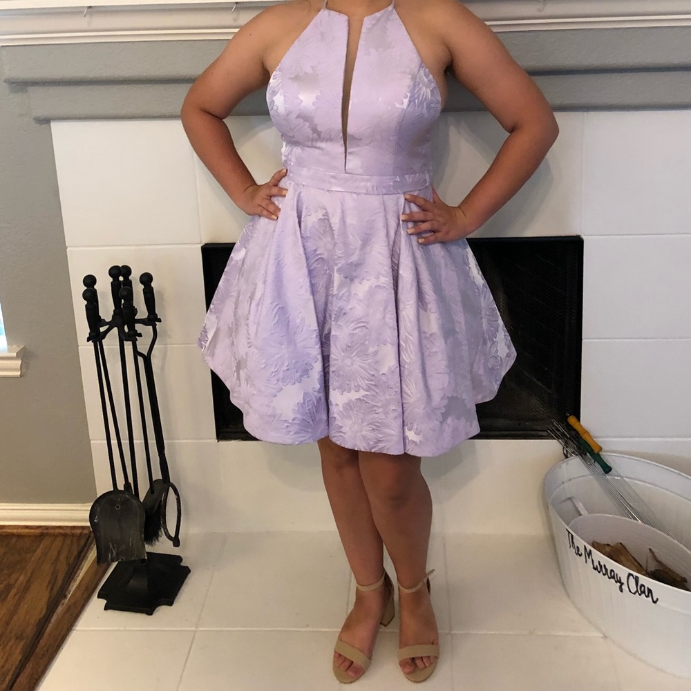 Sherri Hill lilac dress 12